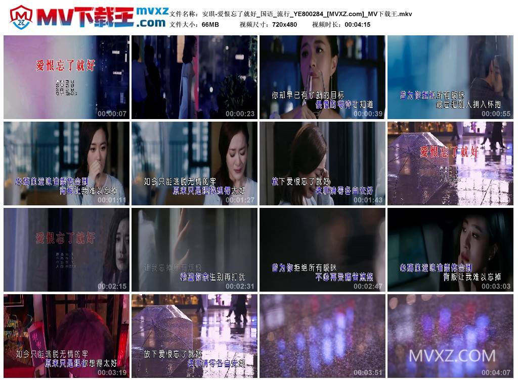安琪-爱恨忘了就好_国语_流行_YE800284